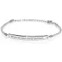 AOBOCO Sterling Silver Sister Bracelet Embellished with Crystals from Austria, Always My Sister Forever My Friend, Inspirational Christmas Anniversary Birthday Jewelry Gifts for Sister Best Friend