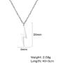 Amaxer Minimalist Hip Pop Razer Blade Flash Geometry Pendant Necklace Simple Punk Rock Unisex Jewelry