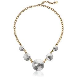 Lucky Brand Womens Coin Collar Necklace, Two Tone, One Size