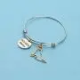 BAUNA Dog Mom Bracelets for Women Golden Mama Expandable Bangle for Golden Retriever Owner Dog Lover Gift