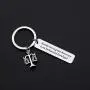 CENWA Scales of Justice Keychain Legal Assistant Gift Beside Every Great Attorney is an Exhausted Paralegal Legal Secretary Gift for Paralegal