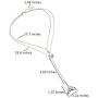 Yalice Layered Boho Starfish Necklace Chain Shell Y Necklaces Silver Jewelry for Women and Girls