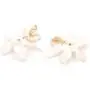 Bohemian Luxury Oversize Resin Big Flower Earrings For Women Stainless Steel Crystal Jewelry