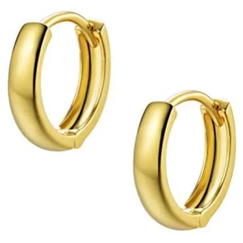 Sterling Silver 14K Gold Plated Small Hoop Sleeper Earrings for Women Girls Men Cartilage Cuff Sensitive Ears Hinged Huggie Hoops Minimalist Earrings Stud Fashion Dainty Jewelry Birthday Wedding Gifts Sterling Silver 14K Gold Plated Small Hoop Sleeper Earrings for Women Girls Men Cartilage Cuff Sensitive Ears Hinged Huggie Hoops Minimalist Earrings Stud Fashion Dainty Jewelry Birthday Wedding Gifts