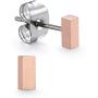 Titanium Stud Earrings for Women Men, Hypoallergenic Simple Geometric Small Stud Earring Tiny Square Stud Earrings Mini Cartilage Earrings