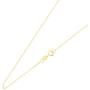 Ioka - 14K Yellow OR White Solid Gold 0.5mm Box Chain Necklace with Spring Ring Clasp