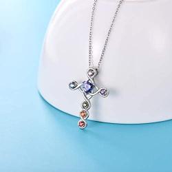 Chakra Necklace for Yoga Lovers 7 Chakra Healing Meditation Prayer Pendant Necklace Jewelry Gifts for Mom Mother Grandma Daughter Birthday Christmas Day Mother’s Day