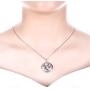 JO WISDOM Nefertiti Necklace,925 Sterling Silver Egypt Queen Nefertiti Pendant Necklace,Ankh Cross Jewelry for Women