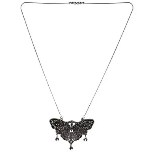 Efulgenz Boho Vintage Antique Ethnic Gypsy Tribal Indian Oxidized Silver Statement Peacock Pendant Long Necklace Jewelry Efulgenz Boho Vintage Antique Ethnic Gypsy Tribal Indian Oxidized Silver Statement Peacock Pendant Long Necklace Jewelry