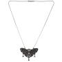 Efulgenz Boho Vintage Antique Ethnic Gypsy Tribal Indian Oxidized Silver Statement Peacock Pendant Long Necklace Jewelry