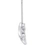Dancing Diamond''Heartbeats'' Heart Pendant Necklace in 925 Sterling Silver by Parade of Jewels (1/8 ct.tw.), 18''