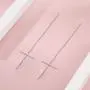 Christian Cross Earrings Drop Dangle Threader Earring Simple Minimalist for Women Girls Christian Cross Earrings Drop Dangle Threader Earring Simple Minimalist for Women Girls