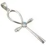SilverStarJewel 925 Solid Silver 4 x 4 mm Rainbow Moonstone Pendant 2.3'' Art Jewelry SilverStarJewel 925 Solid Silver 4 x 4 mm Rainbow Moonstone Pendant 2.3'' Art Jewelry