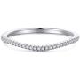 HAFEEZ CENTER 1.5mm V Shape Curved Petite Half Eternity Moissanite Wedding Band, 1/10 cttw