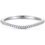HAFEEZ CENTER 1.5mm V Shape Curved Petite Half Eternity Moissanite Wedding Band, 1/10 cttw HAFEEZ CENTER 1.5mm V Shape Curved Petite Half Eternity Moissanite Wedding Band, 1/10 cttw