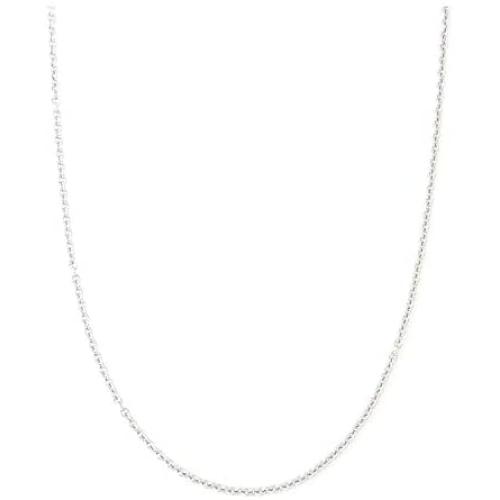 2MM Stainless steel chain necklace, Thin cable chain necklace for women men, Silver chains for necklace alone or pendant addition, 16-30 inch Available