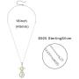 CUOKA MIRACLE Cross Necklace, Rose Flower Pendant Necklace 18k Rose Gold Plated Jewelry Gift for Women