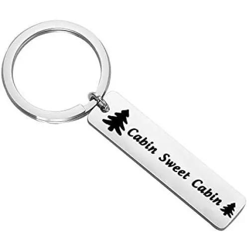 CENWA Cabin Keys Cottage County Jewelry Lake Life Gift Cabin Gift Cabin Sweet Cabin Keychain CENWA Cabin Keys Cottage County Jewelry Lake Life Gift Cabin Gift Cabin Sweet Cabin Keychain
