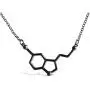3pcs Happiness Serotonin Molecule Necklace Science Jewelry Ideal Necklaces for Teacher, Professor, Chemistry Grad, and Science Lovers 3pcs Happiness Serotonin Molecule Necklace Science Jewelry Ideal Necklaces for Teacher, Professor, Chemistry Grad, and Science Lovers