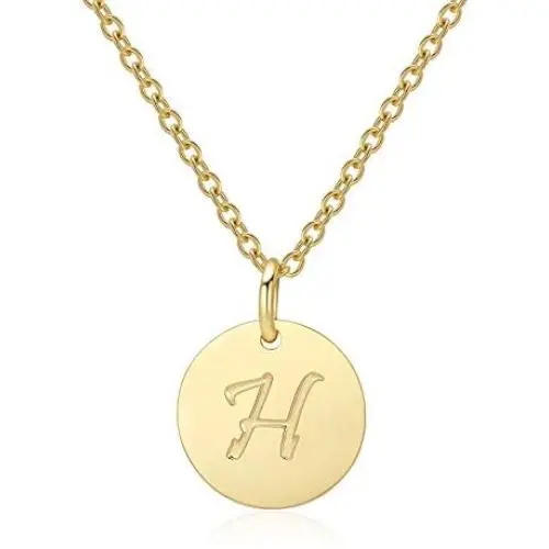 Letter Necklace for Women Teen Girls, H Initial Necklaces 14K Gold Plated, Stainless Steel Personalized Pendant Birthday Christmas Gift for Girls Children Letter Necklace for Women Teen Girls, H Initial Necklaces 14K Gold Plated, Stainless Steel Personalized Pendant Birthday Christmas Gift for Girls Children