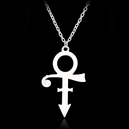 Calvas Prince Memorial Symbol Love Logo Cute Pendent Necklace Gift for Women Jewelry - (Metal Color: xl0171)