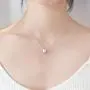 HZJCC Artificial pearls pendant cat necklace for women white gold plated chain Adjustable necklace Jewelry gift