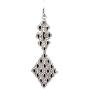 Earrings E16–N SG Liquid Metal by Sergio Gutierrez. SG black velvet pouch included. Chrome finish