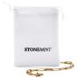 Stonemint 18k Warm Yellow Gold-Plated 4.8mm Paperclip Link Chain Necklace and Bracelet - 6.75''- 24''