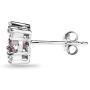 Sterling Silver Studded Solitaire Stud Earrings Made with Swarovski Crystals