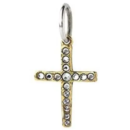 Waxing Poetic Amor Fati Brass and Swarovski Crystals Cross Charm Waxing Poetic Amor Fati Brass and Swarovski Crystals Cross Charm