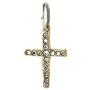 Waxing Poetic Amor Fati Brass and Swarovski Crystals Cross Charm