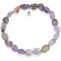 Adabele 1pc Natural 7 inch 7.5 inch Gemstone Bracelet Stretchy Chakra Gems Stones 7-10mm Free Form Beads Healing Crystals Engergy Quartz Jewelry Women Girls Birthday Gift