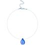 MIXIA Romantic Tiny Beach Mermaid Necklace Ocean Sea Necklace Invisible Transparent Fishing Line Short Chain Mermaids Tears Necklace