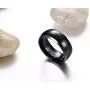 PJ Jewelry Two-Tone 8mm Wicca Pagan Triple Moon Goddess Pentagram Tungsten Carbide Dome Wedding Band Ring for Men