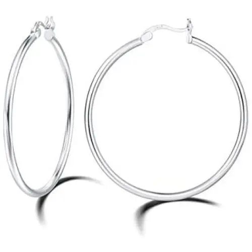 Carleen Gold Plated 925 Sterling Silver Hoop Earrings High Polished Round Tube Click-Top Huggie Piercing Small/Medium/Large Big Hoop Earrings for Women Girls Fine Jewelry Gifts, All Size Carleen Gold Plated 925 Sterling Silver Hoop Earrings High Polished Round Tube Click-Top Huggie Piercing Small/Medium/Large Big Hoop Earrings for Women Girls Fine Jewelry Gifts, All Size