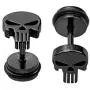 YC_jewelry Stainless Steel Punisher Skull Screw Earrings Studs Back Hip-Hop Stud Earring for Men Women.