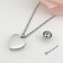 Urn Necklaces for Human Ashes Forever in My Heart Cremation Jewelry Necklace Pendant Funnel Filler Kit