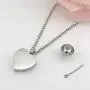 Urn Necklaces for Human Ashes Forever in My Heart Cremation Jewelry Necklace Pendant Funnel Filler Kit