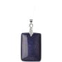 Lullabb Couple Stone Pendant Necklace Teardrop Waterdrop Crystal Jewelry for Women Men Rectangle Gemstone Chakra Healing Pendants