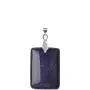 Lullabb Couple Stone Pendant Necklace Teardrop Waterdrop Crystal Jewelry for Women Men Rectangle Gemstone Chakra Healing Pendants