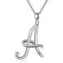 POPKIMI Sterling Silver 26 Letter Alphabet Necklace Jewelry for Women Gift POPKIMI Sterling Silver 26 Letter Alphabet Necklace Jewelry for Women Gift