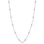 Kooljewelry Sterling Silver Bead Ball Station Necklace (16, 18, 20, 22, 24, 30 or 36 inch)