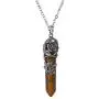 OCARLY Natural Gemstone Point Hexagonal Pendant Flower Pendulum Necklace Healing Crystal Chakra Jewelry OCARLY Natural Gemstone Point Hexagonal Pendant Flower Pendulum Necklace Healing Crystal Chakra Jewelry