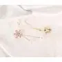 Crystal Flower Pearl Dangle Drop Earrings Jewelry 925 Sterling Silver Earring Post Gift For Women Girls