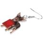 DOWAY Acrylic Rose Heart Bulldog/Yorkshire Terrier/Chihuahua Earrings Dangle Drop Pet Dog Jewelry for Women Girls Gift