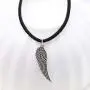 Yfe Angel Wing Necklace Choker Black Cord Choker Necklace for Women and Girls Personalized Choker Pendant (Silver) Yfe Angel Wing Necklace Choker Black Cord Choker Necklace for Women and Girls Personalized Choker Pendant (Silver)