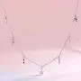 S925 Sterling Silver Stars Choker Short Necklace for Women Jewelry