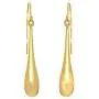 14K Yellow Gold Long Puffed Teardrop Drop Earring 14K Yellow Gold Long Puffed Teardrop Drop Earring