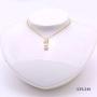 JYX Pearl Pendant 18K Gold Luxurious 8-8.5mm White Japanese Akoya Pearl Seawater Cultured Pearl Pendant Necklace