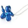 LAONATO Balloon Dog Necklace Epoxy Plated Chain, 17 inches